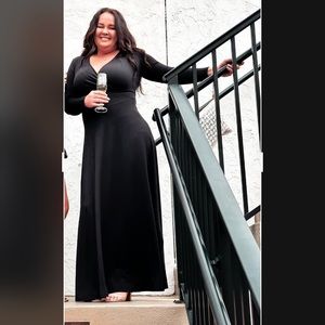 Extremely comfortable and flattering floor length dress!